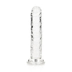 REALROCK 15.5 cm Straight Dildo - Clear - Clear 15.5 cm (6'') Dong - Hush Store Sydney 