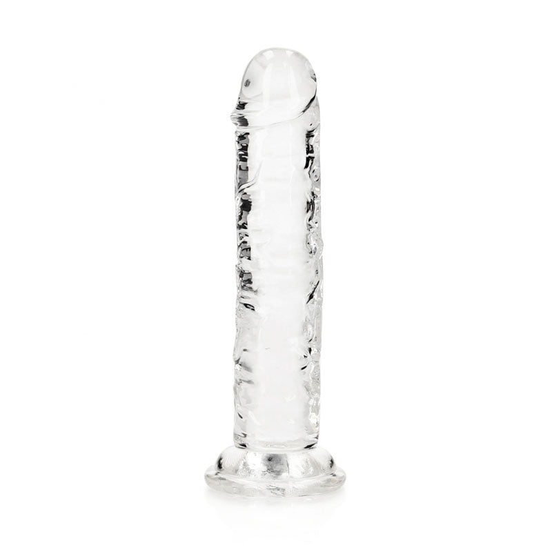REALROCK 15.5 cm Straight Dildo - Clear - Clear 15.5 cm (6'') Dong - Hush Store Sydney 