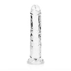REALROCK 15.5 cm Straight Dildo - Clear - Clear 15.5 cm (6'') Dong - Hush Store Sydney 