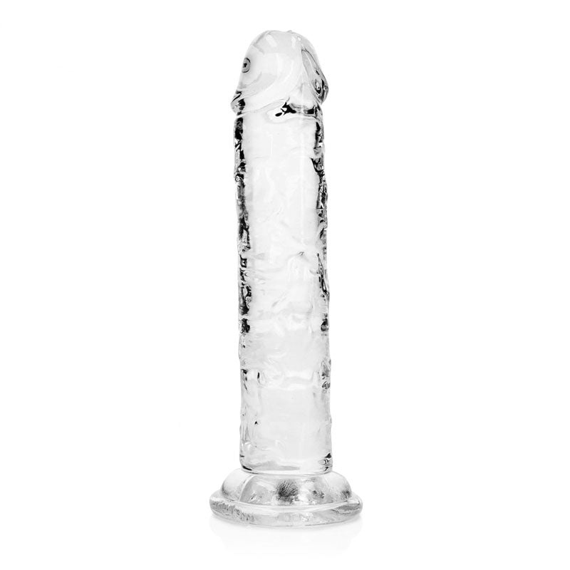 REALROCK 15.5 cm Straight Dildo - Clear - Clear 15.5 cm (6'') Dong - Hush Store Sydney 