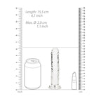 REALROCK 15.5 cm Straight Dildo - Clear - Clear 15.5 cm (6'') Dong - Hush Store Sydney 