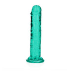 REALROCK 15.5 cm Straight Dildo - Turquoise - Turquoise 15.5 cm (6'') Dong
