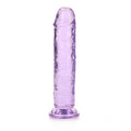 REALROCK 18 cm Straight Dildo - Purple - Purple 18 cm (7'') Dong - Hush Store Sydney 