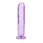 REALROCK 18 cm Straight Dildo - Purple - Purple 18 cm (7'') Dong - Hush Store Sydney 