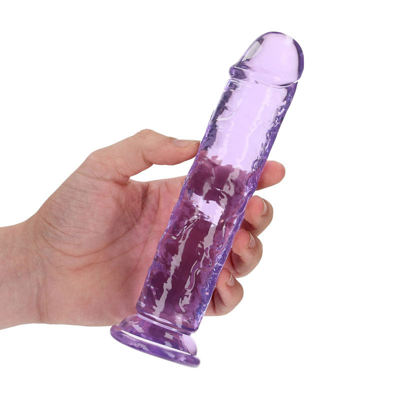 REALROCK 18 cm Straight Dildo - Purple - Purple 18 cm (7'') Dong - Hush Store Sydney 