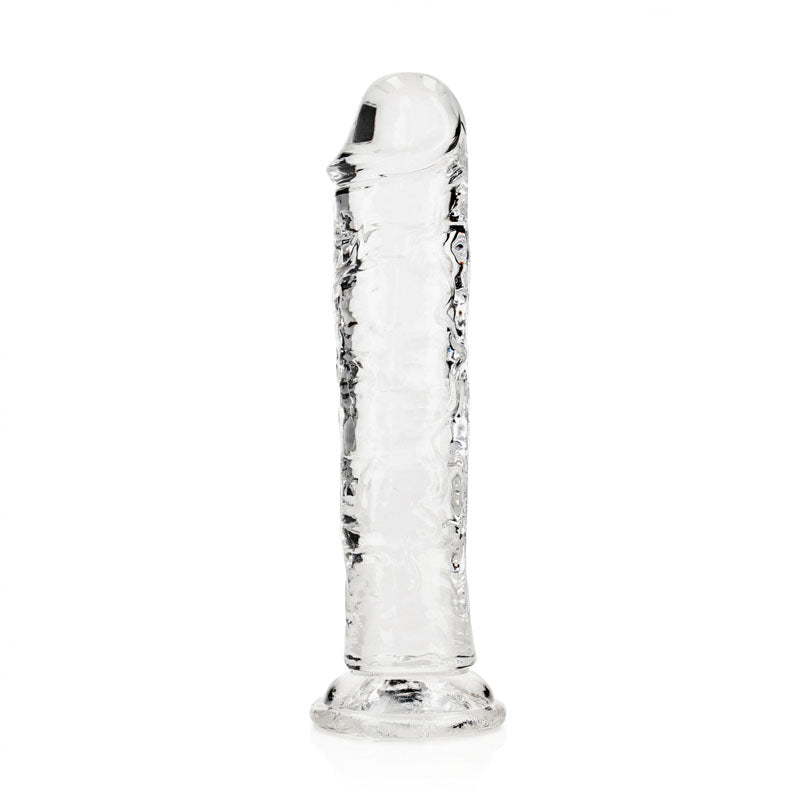 REALROCK 18 cm Straight Dildo - Clear - Clear 18 cm (7'') Dong - Hush Store Sydney 