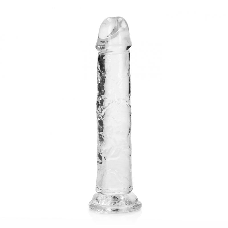REALROCK 18 cm Straight Dildo - Clear - Clear 18 cm (7'') Dong - Hush Store Sydney 