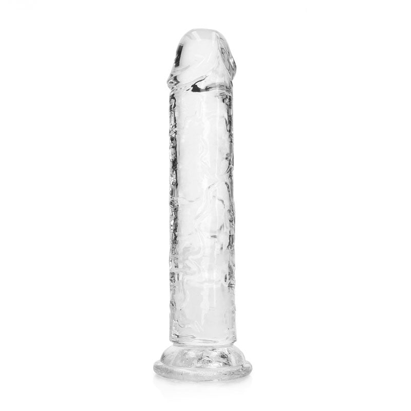 REALROCK 18 cm Straight Dildo - Clear - Clear 18 cm (7'') Dong - Hush Store Sydney 