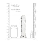 REALROCK 18 cm Straight Dildo - Clear - Clear 18 cm (7'') Dong - Hush Store Sydney 