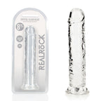 REALROCK 20 cm Straight Dildo - Transparent - Clear 20 cm (8'') Dong