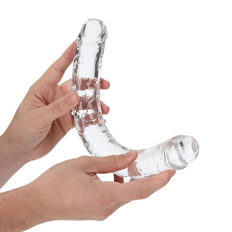 REALROCK 34 cm Double Dong - Clear - Clear 34 cm (14'') Double Dong - Hush Store Sydney 
