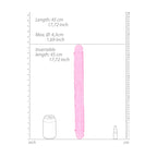 REALROCK 45 cm Double Dong - Pink - Pink 45 cm (18'') Double Dong - Hush Store Sydney 