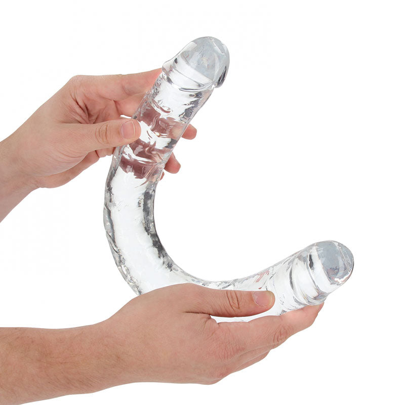 REALROCK 45 cm Double Dong - Clear - Clear 45 cm (18'') Double Dong - Hush Store Sydney 