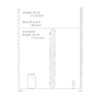 REALROCK 45 cm Double Dong - Clear - Clear 45 cm (18'') Double Dong - Hush Store Sydney 