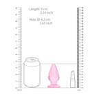 REALROCK 9 cm Anal Plug - Pink - Pink 9 cm (3.5'') Butt Plug