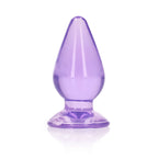 REALROCK 9 cm Anal Plug - Purple - Purple 9 cm (3.5'') Butt Plug - Hush Store Sydney 