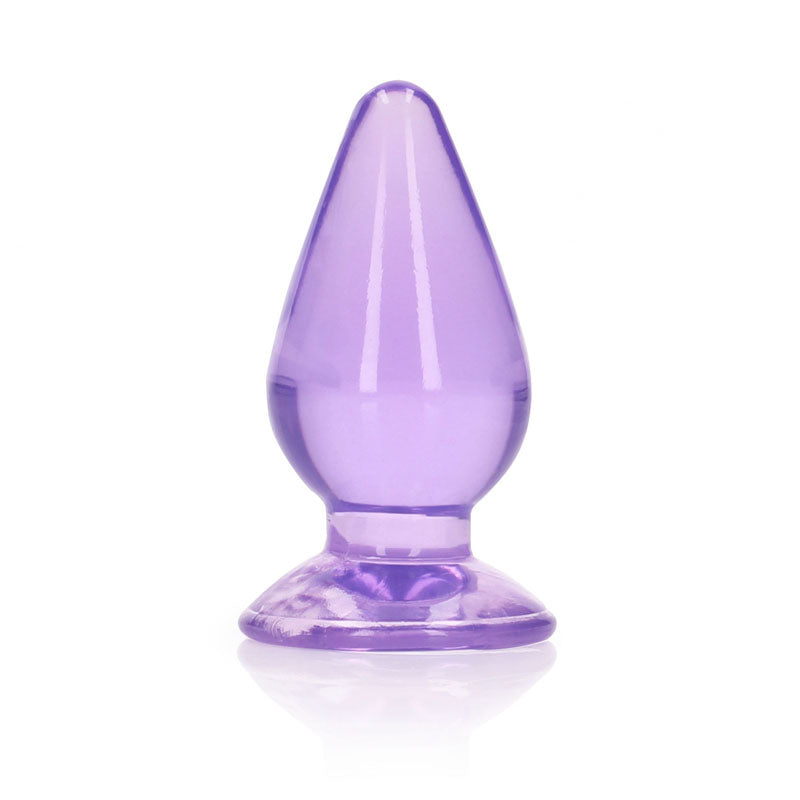 REALROCK 9 cm Anal Plug - Purple - Purple 9 cm (3.5'') Butt Plug - Hush Store Sydney 