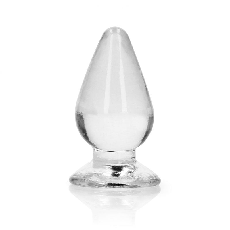 REALROCK 9 cm Anal Plug - Clear - Clear 9 cm (3.5'') Butt Plug - Hush Store Sydney 