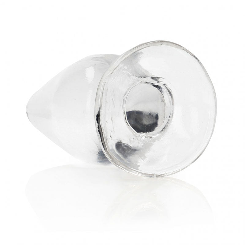 REALROCK 9 cm Anal Plug - Clear - Clear 9 cm (3.5'') Butt Plug - Hush Store Sydney 