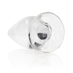 REALROCK 9 cm Anal Plug - Clear - Clear 9 cm (3.5'') Butt Plug - Hush Store Sydney 