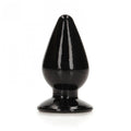REALROCK 11.5 cm Anal Plug - Black - Black 11.5 cm (4.5'') Butt Plug - Hush Store Sydney 