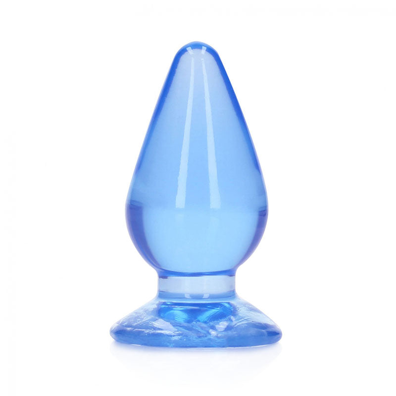 REALROCK 11.5 cm Anal Plug - Blue - Blue 11.5 cm (4.5'') Butt Plug - Hush Store Sydney 