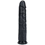 REALROCK 33cm Extra Long Dildo - Black - Black 33 cm (13'') Extra Long Dong - Hush Store Sydney 