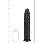 REALROCK 33cm Extra Long Dildo - Black - Black 33 cm (13'') Extra Long Dong - Hush Store Sydney 