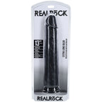 REALROCK 33cm Extra Long Dildo - Black - Black 33 cm (13'') Extra Long Dong - Hush Store Sydney 