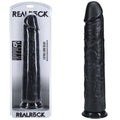REALROCK 38cm Extra Long Dildo - Black - Black 38 cm (15'') Extra Long Dong - Hush Store Sydney 