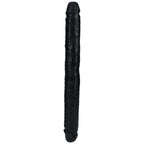 REALROCK 35cm Slim Double Dildo - Black - Black 35 cm (14'') Double Dong - Hush Store Sydney 