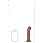 REALROCK 15cm Vibrating Cock - Tan - Tan 15.2 cm (6'') USB Rechargeable Vibrating Dong - Hush Store Sydney 