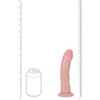 REALROCK 20cm Vibrating Cock - Flesh - Flesh 20.3 cm (8'') USB Rechargeable Vibrating Dong - Hush Store Sydney 