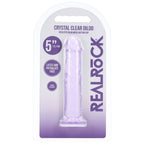 REALROCK Realistic 5'' Dildo - Purple - Purple 12.7 cm Dildo