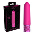 ROYAL GEMS Imperial - Silicone Rechargeable Bullet - Pink 10 cm USB Rechargeable Bullet - Hush Store Sydney 