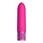 ROYAL GEMS Imperial - Silicone Rechargeable Bullet - Pink 10 cm USB Rechargeable Bullet