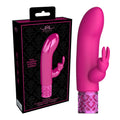 ROYAL GEMS Dazzling - Silicone Rechargeable Bullet - Pink 12 cm USB Rechargeable Bullet - Hush Store Sydney 