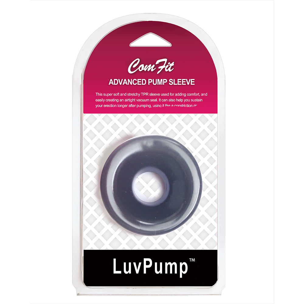 LuvPump ComFit Silicone Sleeve - Black - Black Universal Penis Pump Sleeve - Hush Store Sydney 