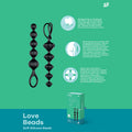 Satisfyer Love Beads - Black 20.5 cm Anal Beads - Set of 2 - Hush Store Sydney 