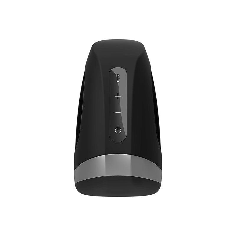 Satisfyer Men Heat Vibration - Black USB Rechargeable Masturbator - Hush Store Sydney 