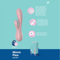 Satisfyer Mono Flex - Mauve App Controlled USB Rechargeable Rabbit Vibrator - Hush Store Sydney 