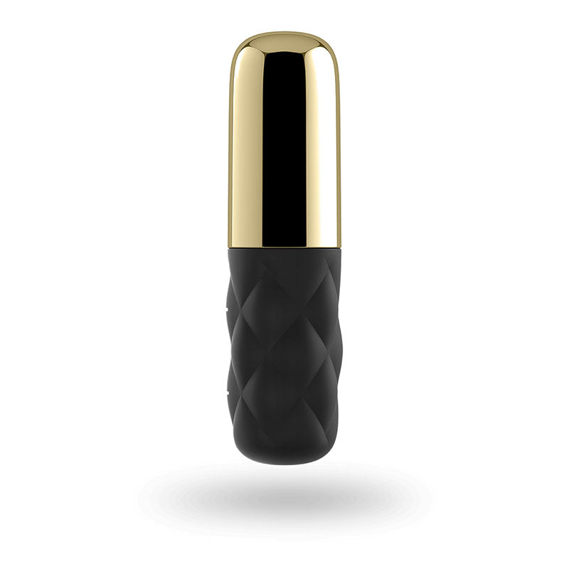 Satisfyer Mini Sparking Darling - Gold/Black USB Rechargeable Mini Vibrator - Hush Store Sydney 