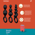 Satisfyer Booty Call - Black Butt Plugs - Set of 3 - Hush Store Sydney 