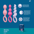 Satisfyer Booty Call - Coloured Butt Plugs - Set of 3 - Hush Store Sydney 