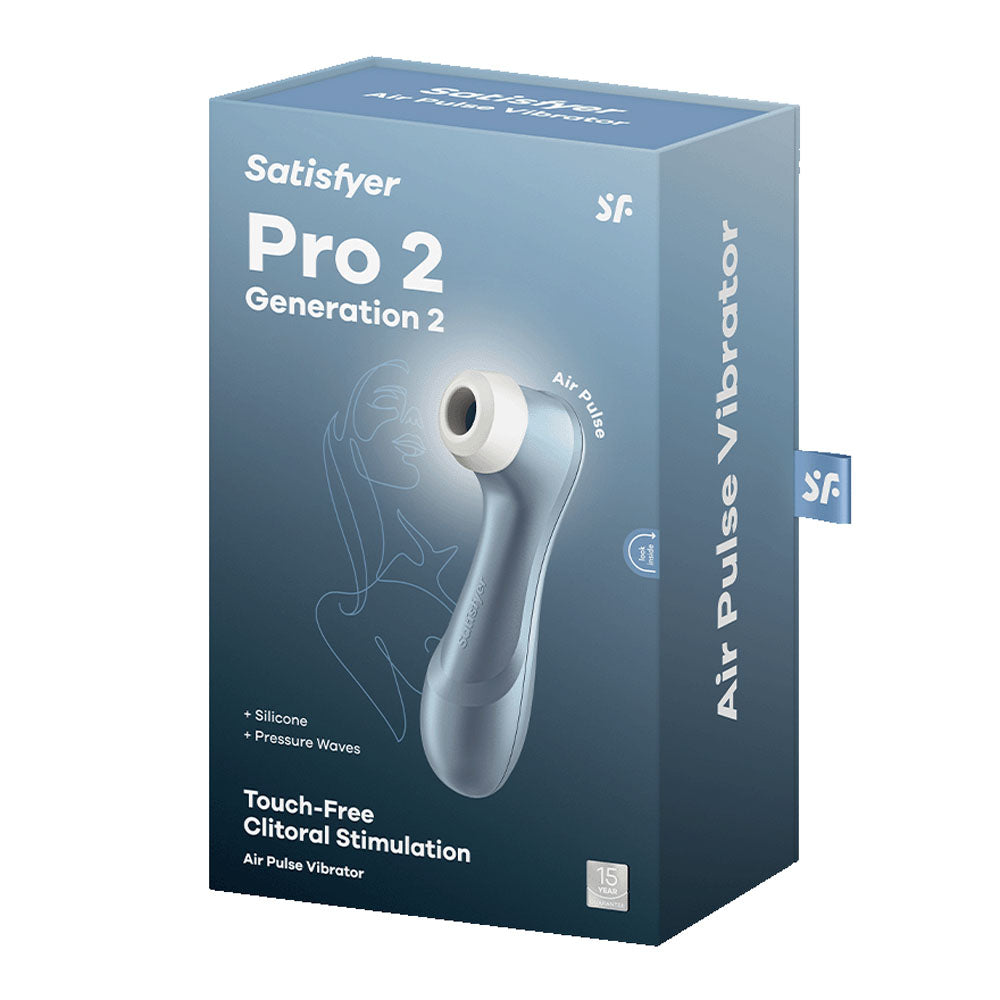 Satisfyer Pro 2 - Blue - Touch-Free USB-Rechargeable Clitoral Stimulator - Hush Store Sydney 