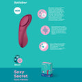Satisfyer Sexy Secret - App Contolled USB-Rechargeable Panty Vibrator - Hush Store Sydney 