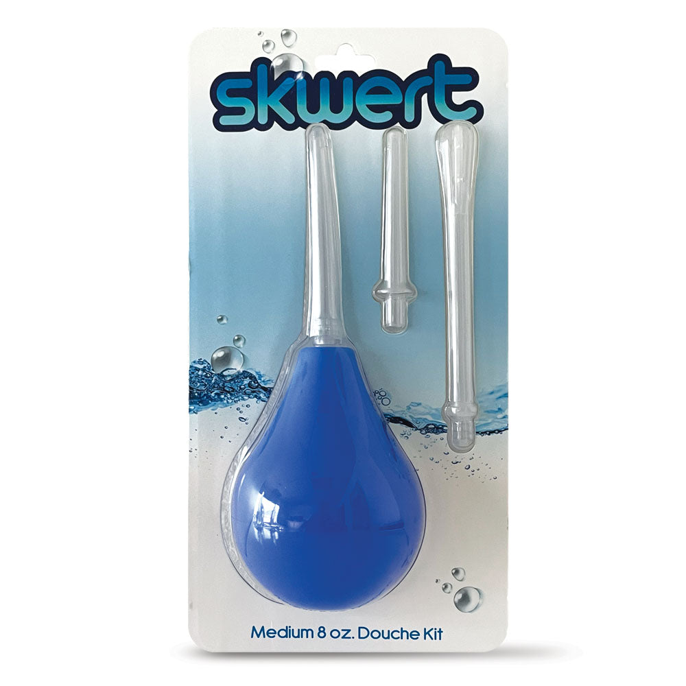 Skwert Medium 8 oz Douche Kit - Blue 240 ml Unisex Douche Kit - Hush Store Sydney 