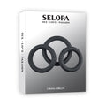 Selopa 3 RING CIRCUS - Black Cock Rings - Set of 3 Sizes - Hush Store Sydney 