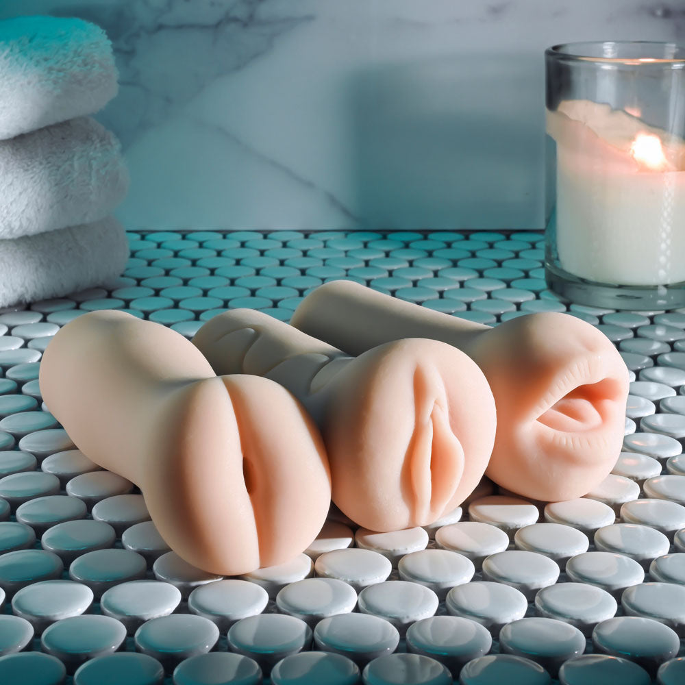 Selopa PARTY PACK - Light - Flesh Strokers - Set of 3 - Hush Store Sydney 