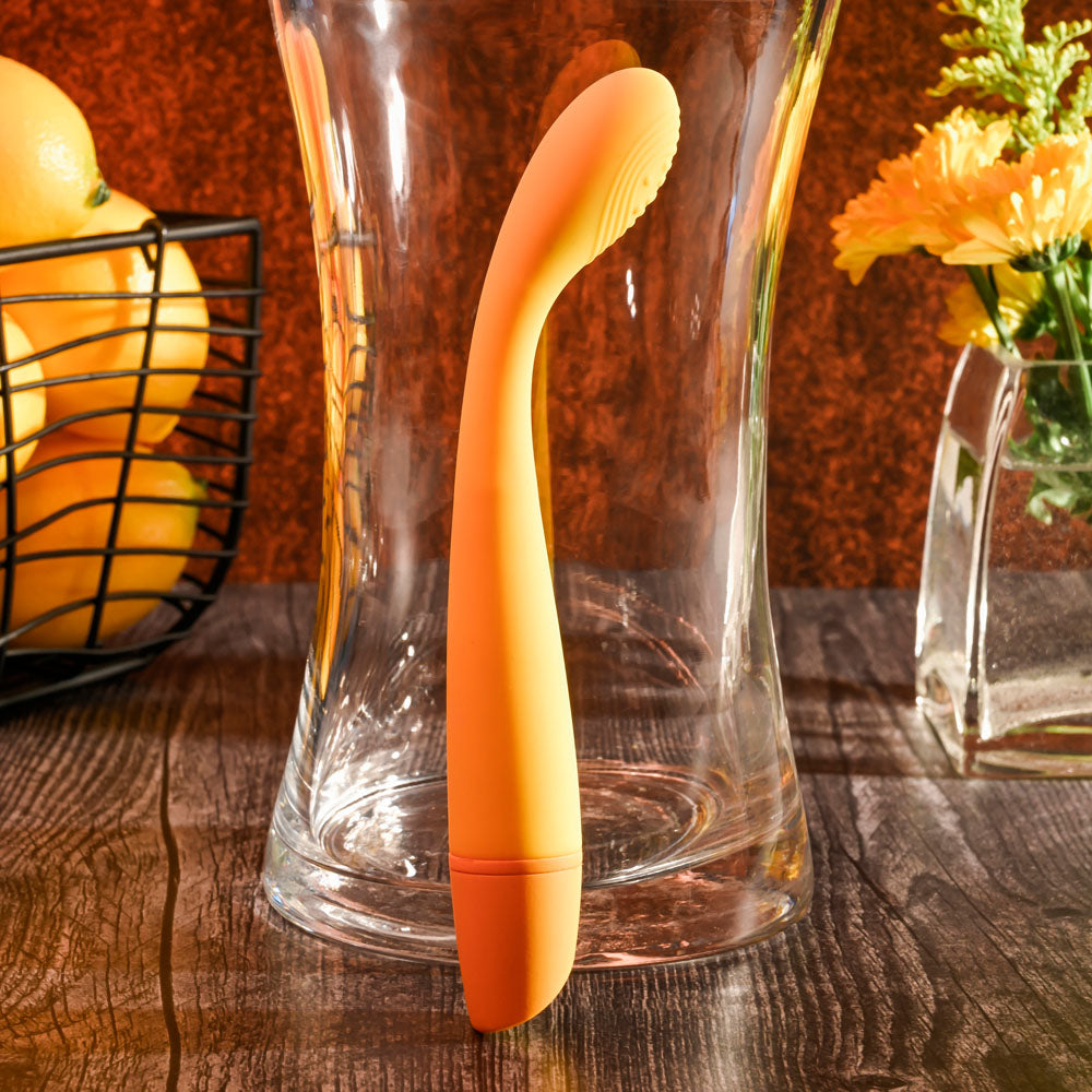 Selopa LEMON SQUEEZE - Yellow 18.4 cm USB Rechargeable Vibrator - Hush Store Sydney 